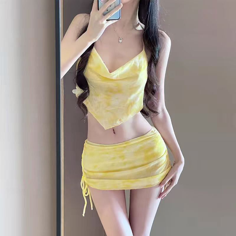 Bandage - Set Bikini Tie Dye Macaron Wanita
