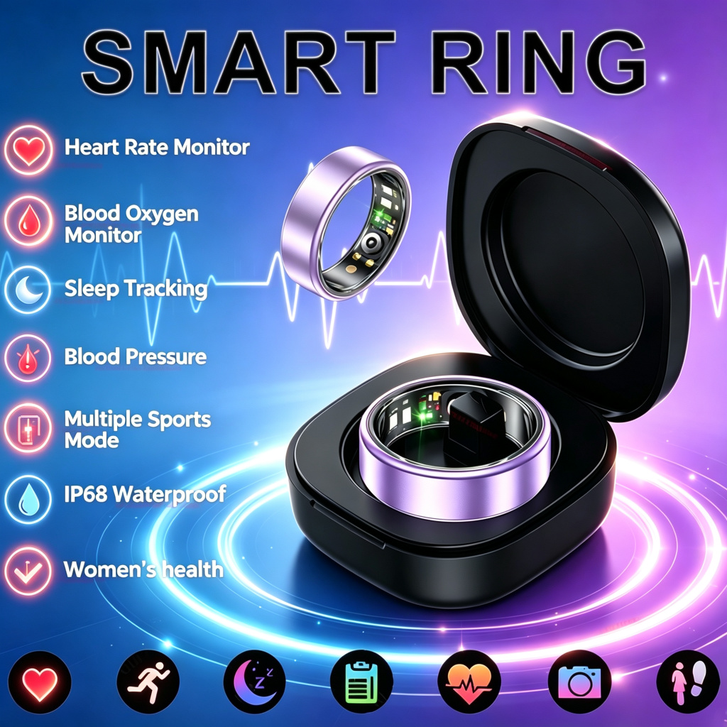 Blood Pressure Monitor - Cincin Pintar 2026 Pemantau Tekanan Darah