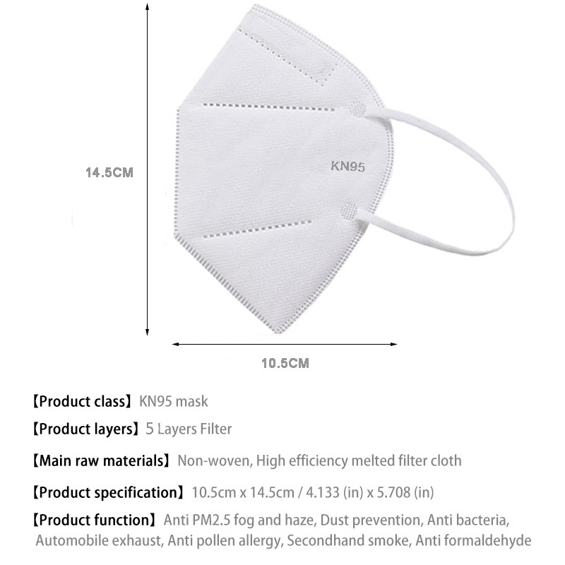 10-100PCS Mascarillas FFP2 Mas - Surgical Mask ulasan dan harga