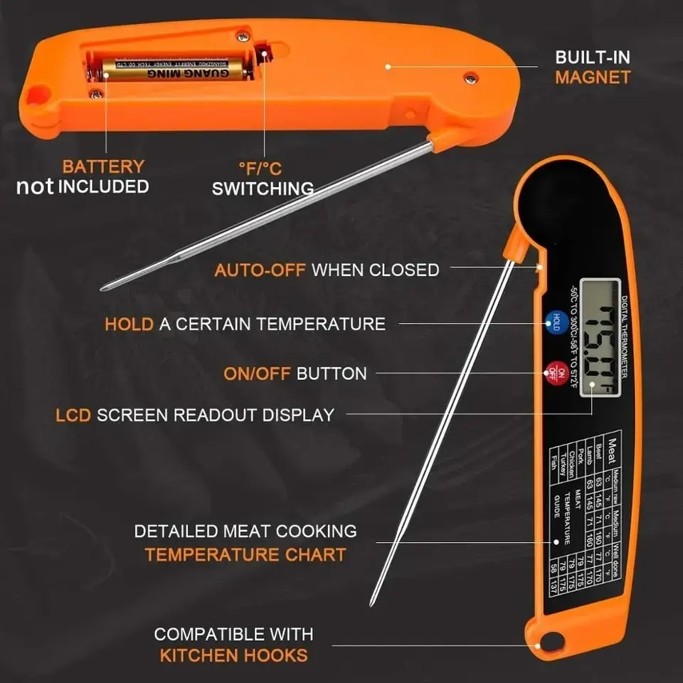 1 buah Termometer Makanan Digi - Thermometer Digital ulasan dan harga