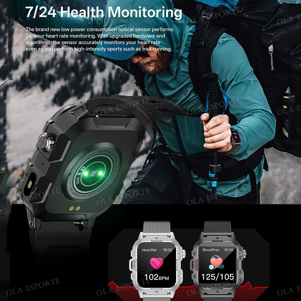 Jam Tangan Pintar Pria Terbaru - Blood Pressure Monitor ulasan dan harga
