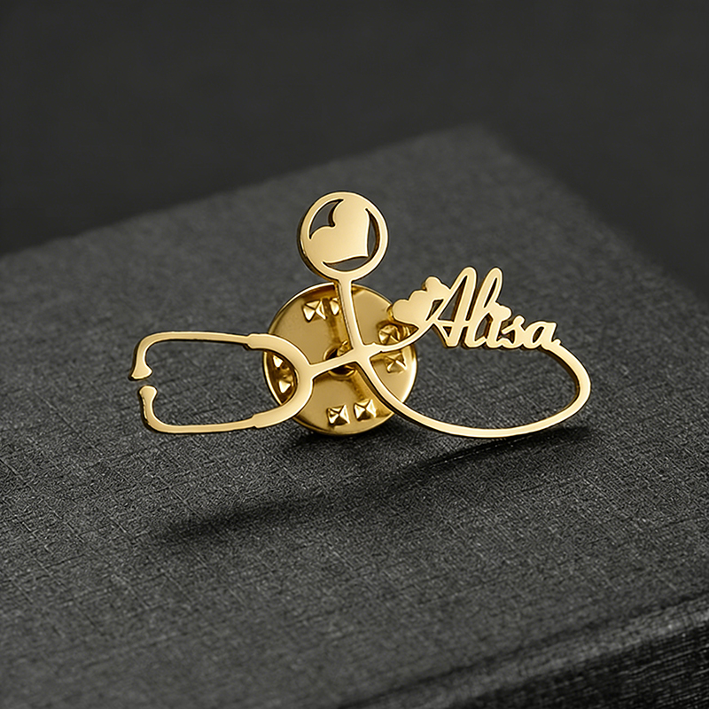 Bros Pin Nama Stetoskop Custom - Stethoscope ulasan dan harga