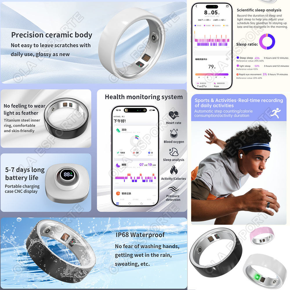 Cincin Pintar Keramik dengan F - Blood Pressure Monitor ulasan dan harga